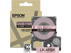 C53S654031 Epson 12Mm Pink Black Lk4Pbk Tabe 5M Satin