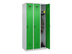 locker,HxBxD 1850x900x500mm,3vak,vak B 300mm,draaigrendel