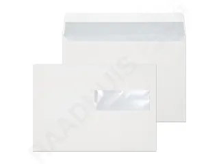 Dienstenvelop venster rechts Raadhuis 156x220mm EA5 wit met plakstrip - 1