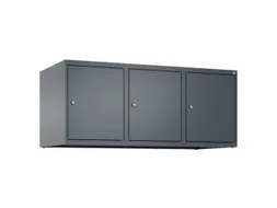opzetkast,v. locker,3vak.,vak B 400mm,HxBxD 500x1200x500mm,vleugeldeur