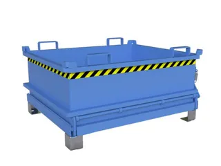mini-bodemklepcontainer,HxLxB 625x1000x1200mm,0,37m³,inrijbeugel,staa - 2