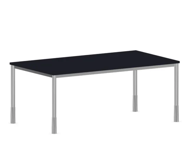 In hoogte verstelbaar bureau,HxBxD 720-840x1800x1000mm,CC-zwart