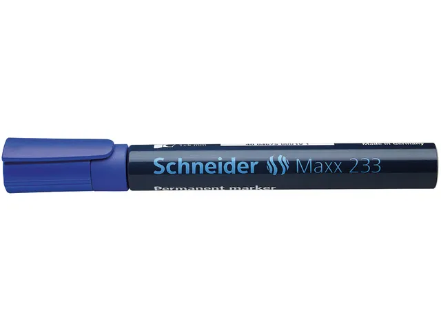 Marker Schneider Maxx 233 permanent beitelpunt blauw