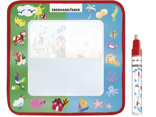Tekenmat Eberhard Faber Aquafun 32x32cm incl. 1 waterstift - 2