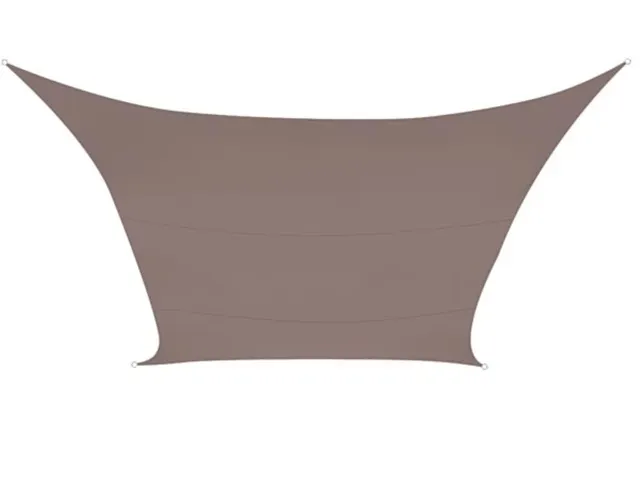 Zonnezeil Vierkant 5x5m Taupe