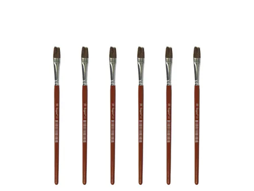 Penseel Kangaro Serie 121 plat Nr. 10 geitenhaar doos 6 stuks
