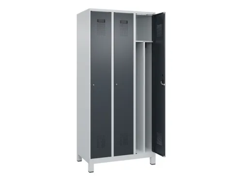 locker voor scheiding van kleding,HxBxD 1950x900x500mm,3vak
