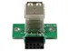 2-poorts USB moederbord header adapter