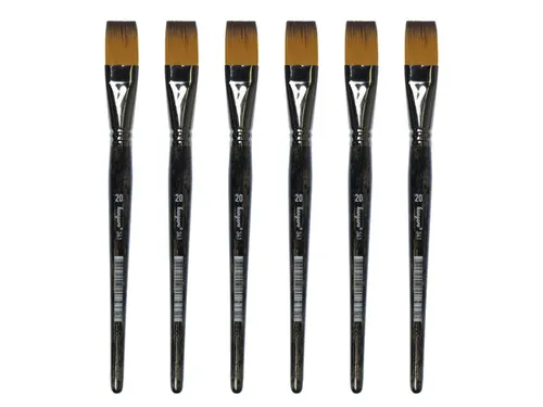 Penseel Kangaro Serie 341 plat Nr. 20 synthetisch doos 6 stuks