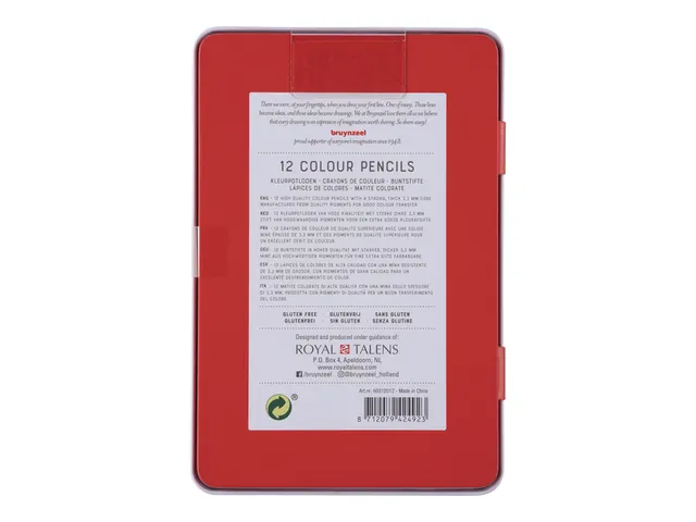 Crayon de couleur Bruynzeel Expression boîte métal 12 pièces