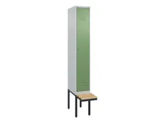 locker met bank,HxBxD 2120x300x815mm,1vak,vak B 300mm,cil.-slot