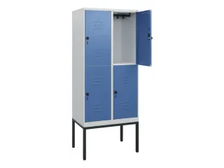 dubbeldekse locker,HxBxD 1950x800x500mm,2x2vak.,vak B 400mm - 2