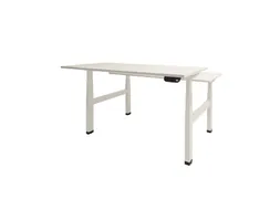 Dextro Plus Duo Zit-sta Bureau Elektrisch 120x80 Krijtwit 25mm Wit