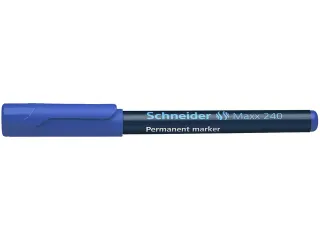 Marker Schneider Maxx 240 permanent ronde punt blauw - 2