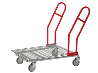 platformwagen,draagverm. 200kg,laadvl. LxB 850x600mm,staalplaat - 1