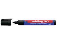 Viltstift edding 30 brilliant rond zwart 1,5-3mm