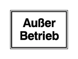 aanwijzingsbord,Buiten werking,aluminium gemerkt,gemoffeld