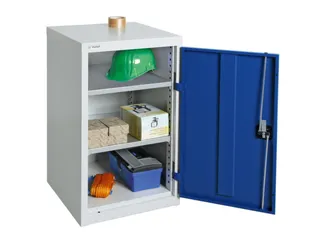 Kast Met Openslaande Deuren 900x500x500mm 2legborden Staal Ral5010 - 1