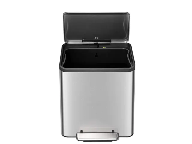 EcoCasa pedaalemmer 30 liter Mat RVS EKO