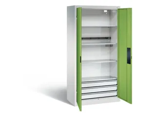 acculaadkast 1950x930x500mm 5stekkerdozen 230V cil.-slot RDS1108060 - 1