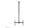 Neomounts CL35-440BL16L Support de plafond pour 1 écran 37-70 inch -