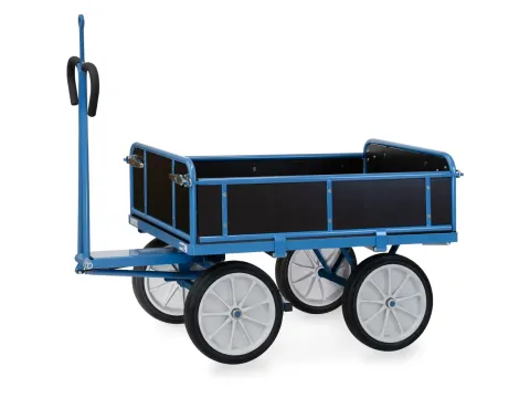 Handtrekwagen Trekoog 6454vz 1000kg 1200x800mm Houten Wanden Rubber