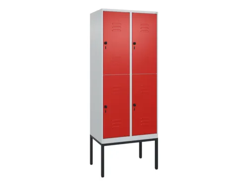 dubbeldekse locker,HxBxD 2120x800x500mm,2x2vak.,vak B 400mm