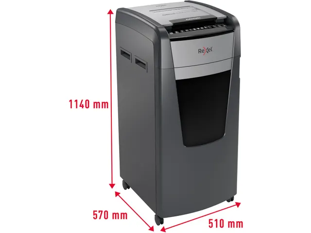 Optimum Auto+ 750M papiervernietiger microsnippers P5 zwart