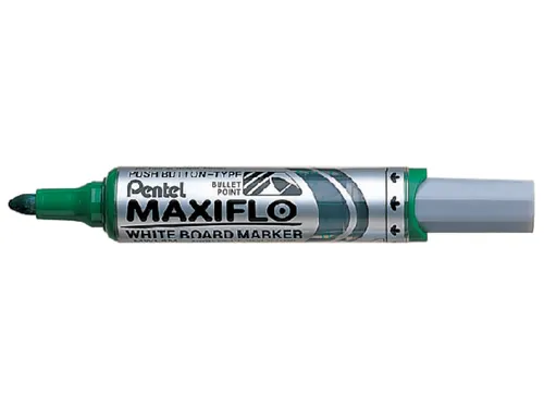 Viltstift Pentel MWL5M Maxiflo whiteboard groen 3mm