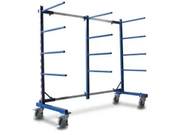 Draagarmwagen 400kg Enkelzijdig 2 Staanders 12 Liggers Ral5010