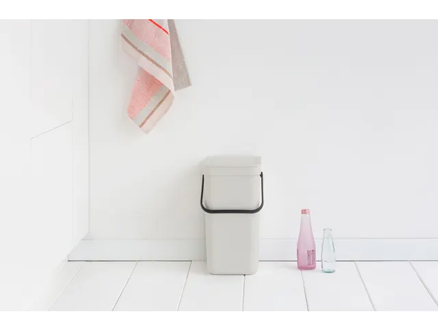 Afvalemmer Sort & Go 12 Liter Lichtgrijs