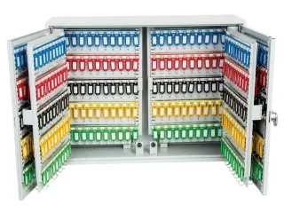 sleutelkast,600haak,HxBxD 550x730x205mm,romp grijs,front grijs - 2