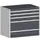 ladekast 900x1050x750mm 5laden zware lasten RAL7035 font RAL7016