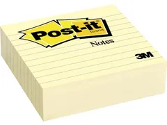Memo Notes Post-it Lijn 100x100 Mm Geel