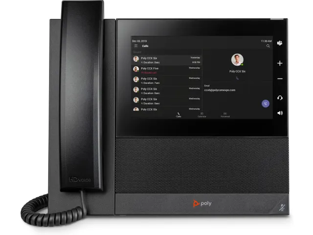 POLY CCX 600 Business Media Telefoon Microsoft Teams met PoE