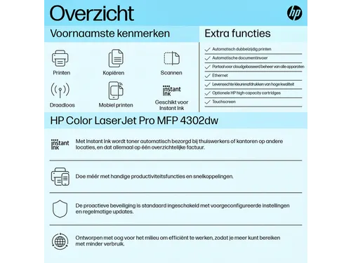 Multifunctional Laserprinter HP Color LaserJet 4302dw