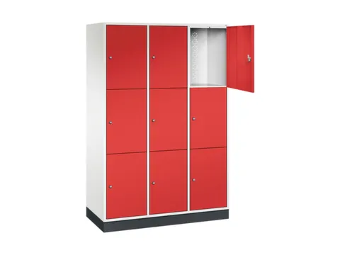 grootvolume-lockersysteem,HxBxD 1950x1220x500mm,3x3vakken,cil.-slot