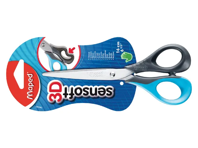 Schaar Maped Sensoft 16cm assorti