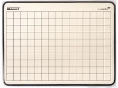 Wisbord Legamaster emaille staal geruit + blanco