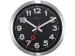 Horloge murale NeXtime 'Station' Ø19cm aluminium brossé noir