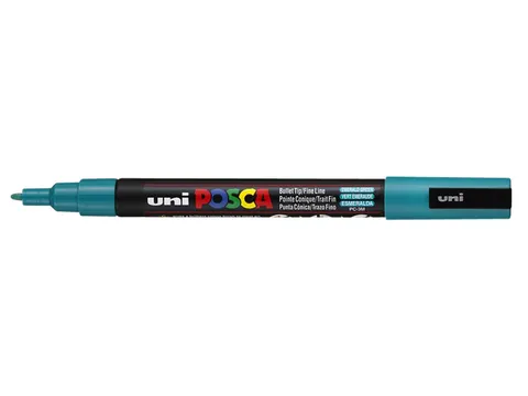 Verfstift Posca PC3M Fijne punt 0,9-1,3mm Emeraldgroen