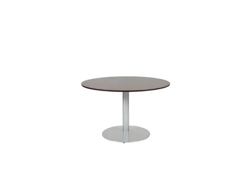 Linesto Vergadertafel Vaste Hoogte 120cm Rond Logan Eiken 25mm Alu