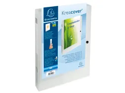 Klasseerdoos PP Krea cover rug 40mm wit