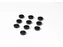 Memomagneten Smit Visual 25mm Zwart Rond 10 stuks