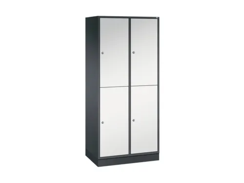 grootvolume garderobekast,RAL 7021/RAL 7035,HxBxD 1950x820x500mm