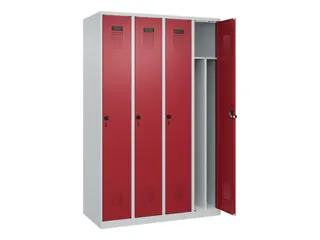 locker voor scheiding van kleding,HxBxD 1850x1200x500mm,4vak - 1