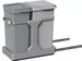 Deco Inbouwafvalemmer 15+20 Liter Eko