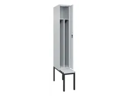 locker met bank,voor scheiding van kleding,HxBxD 2120x300x815mm,1vak