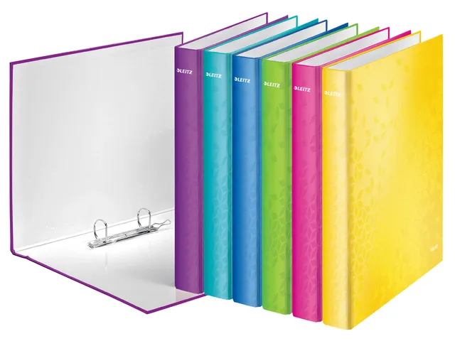 Ringband Leitz Wow 4241 2 rings D-mech 25mm A4 Roze