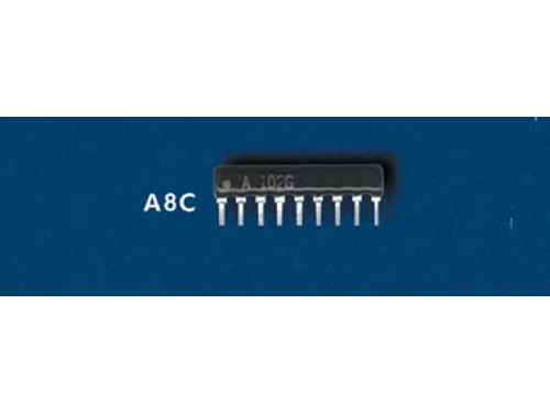 Resistor Array 47k (8 R's + 1 Common)